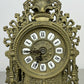Clock Vintage French Style Quartz Ornate Roman Numeral Mantel Clock LOT 6443