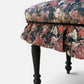 Vintage Upholstered Ruffled Stool - Art of Loom 'Jardin Autumn'