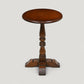 Old Charm Wine/Side Table Pedestal Tudor Brown Model 2217 VGC FREE Delivery*. SBR10751/2307E