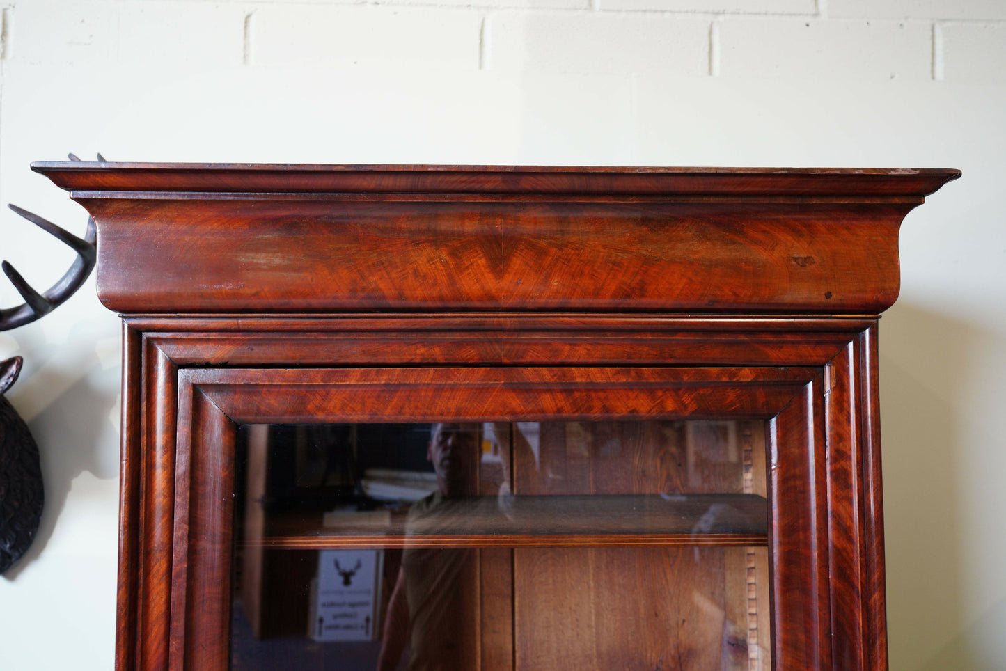 French Louis Philippe Vintage Cabinet In Flame Mahogany – France, C.1840