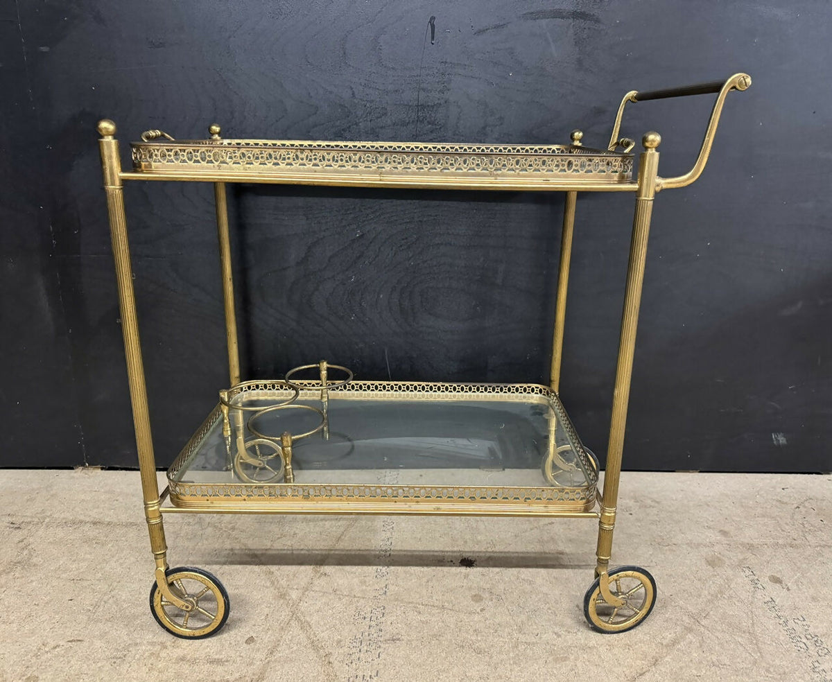 French Brass Cocktail Trolley