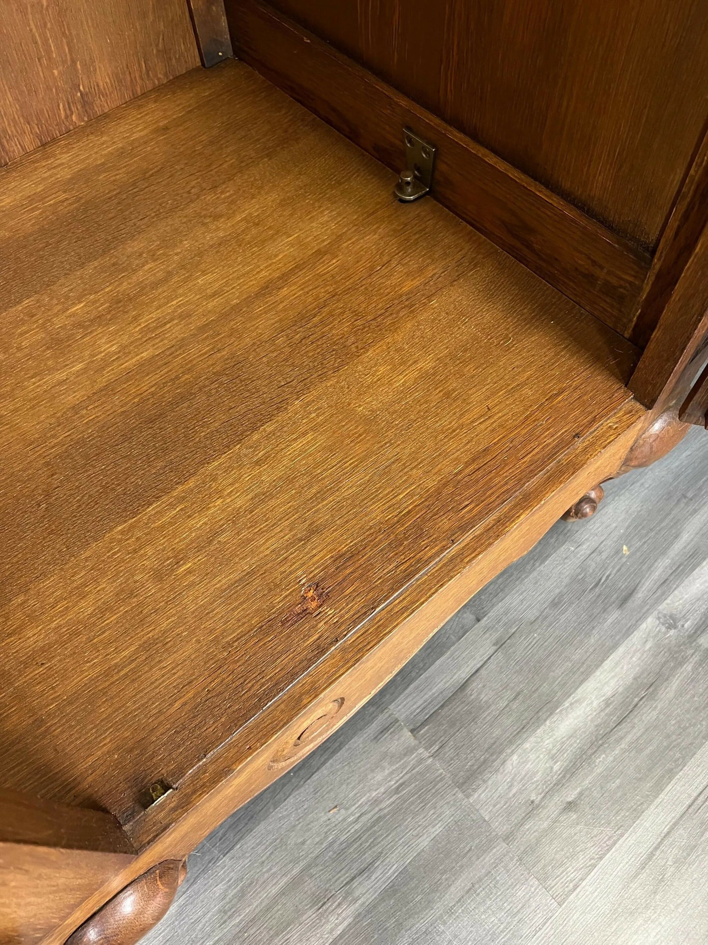 Wardrobe Vintage French Louis XVI Style Oak Four Door Carved Armoire LOT 4795