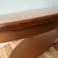 Mid Century Teak Coffee Table Nathan Oval Sunburst Top