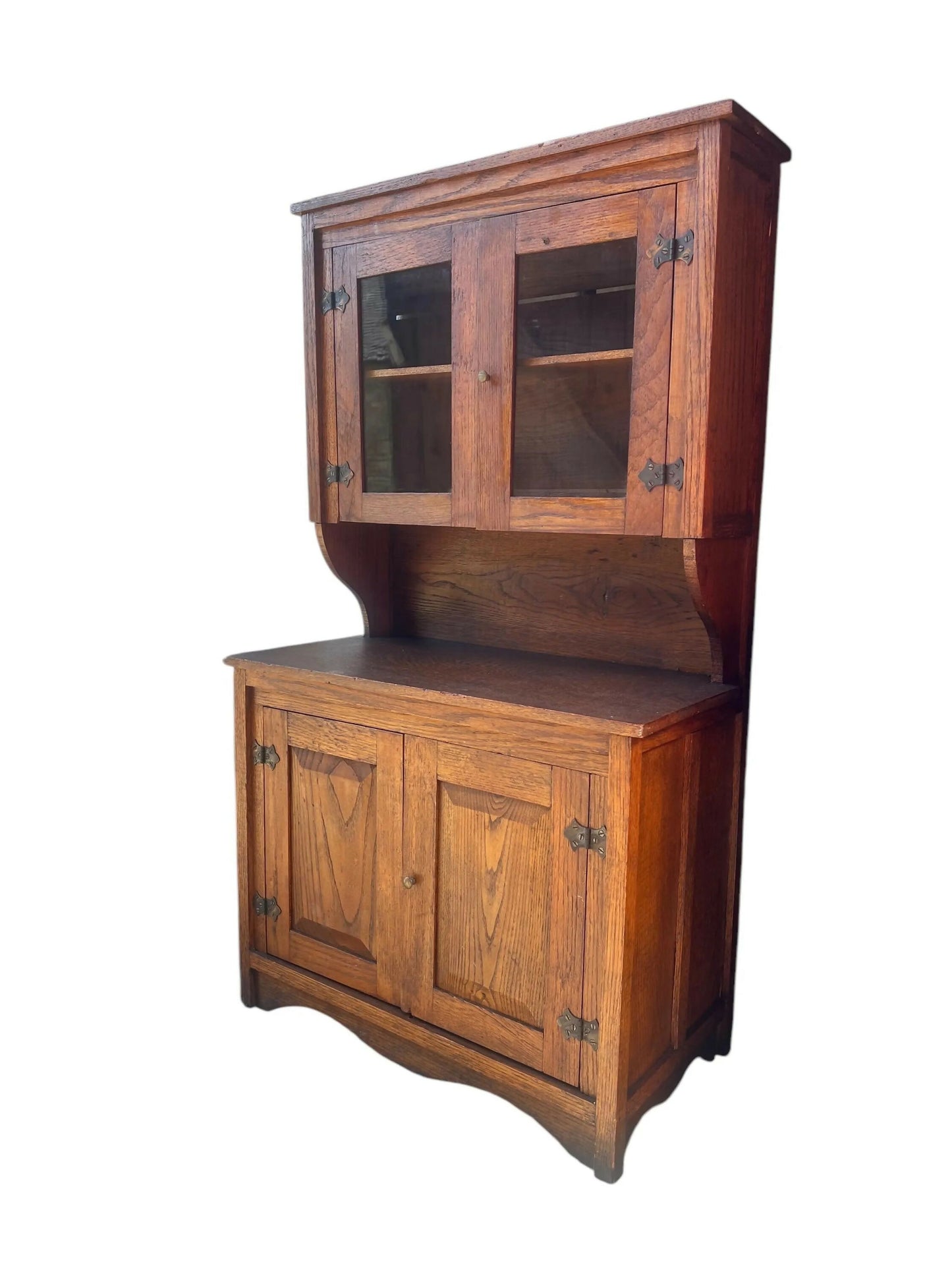 Antique Oak Apprentice piece small cabinet cupboard