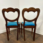 Victorian Pair of Mahogany Balloon Back Chairs