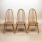 3 Ercol Dining Chairs Windsor Quaker Light Finish Vintage 1970s FREE UK Delivery