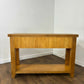 Modern Solid Oak Three Drawer Console Table