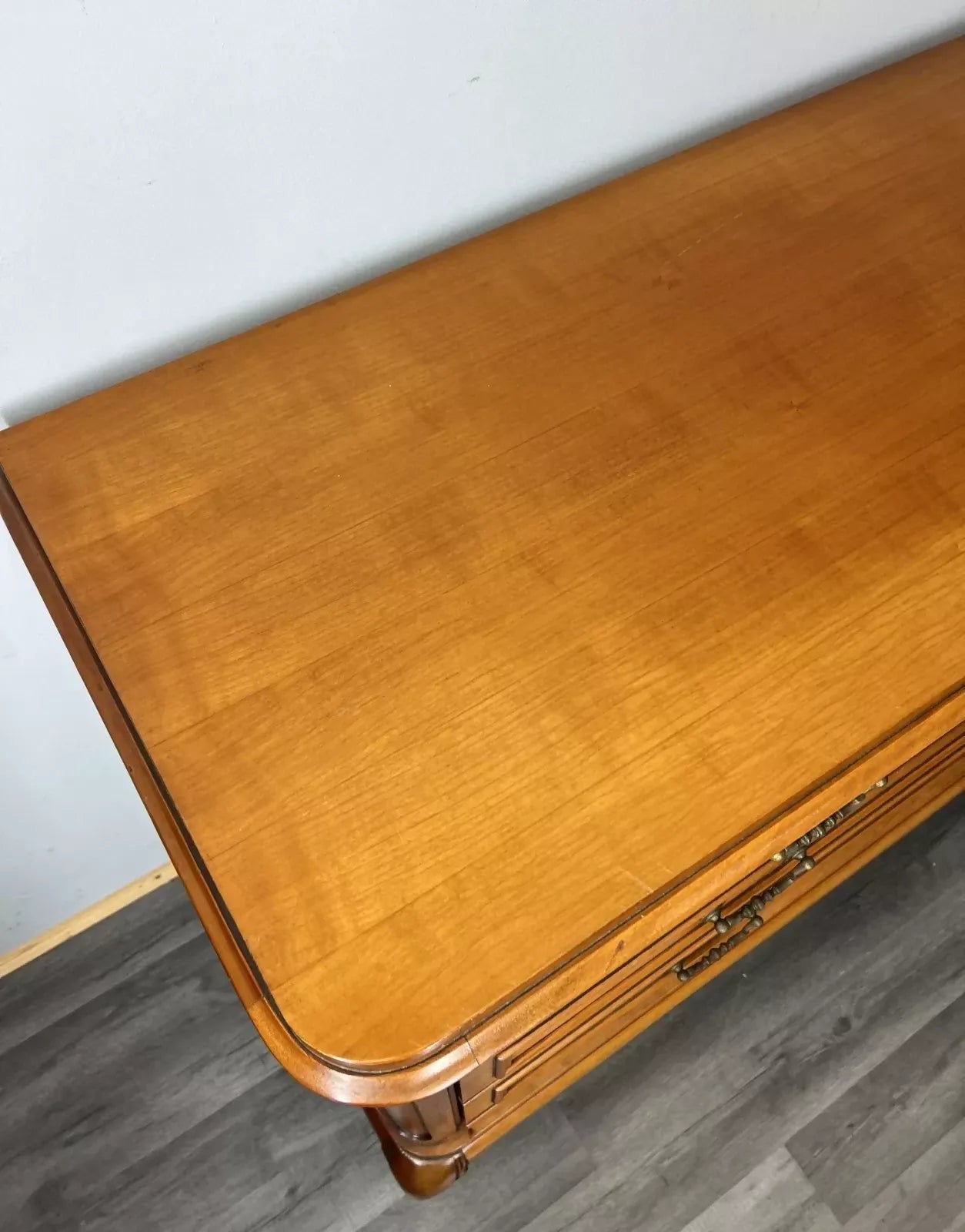 Chest of Drawers Vintage French Louis XVI 3 Drawers Carved Cabinet LOT 4456
