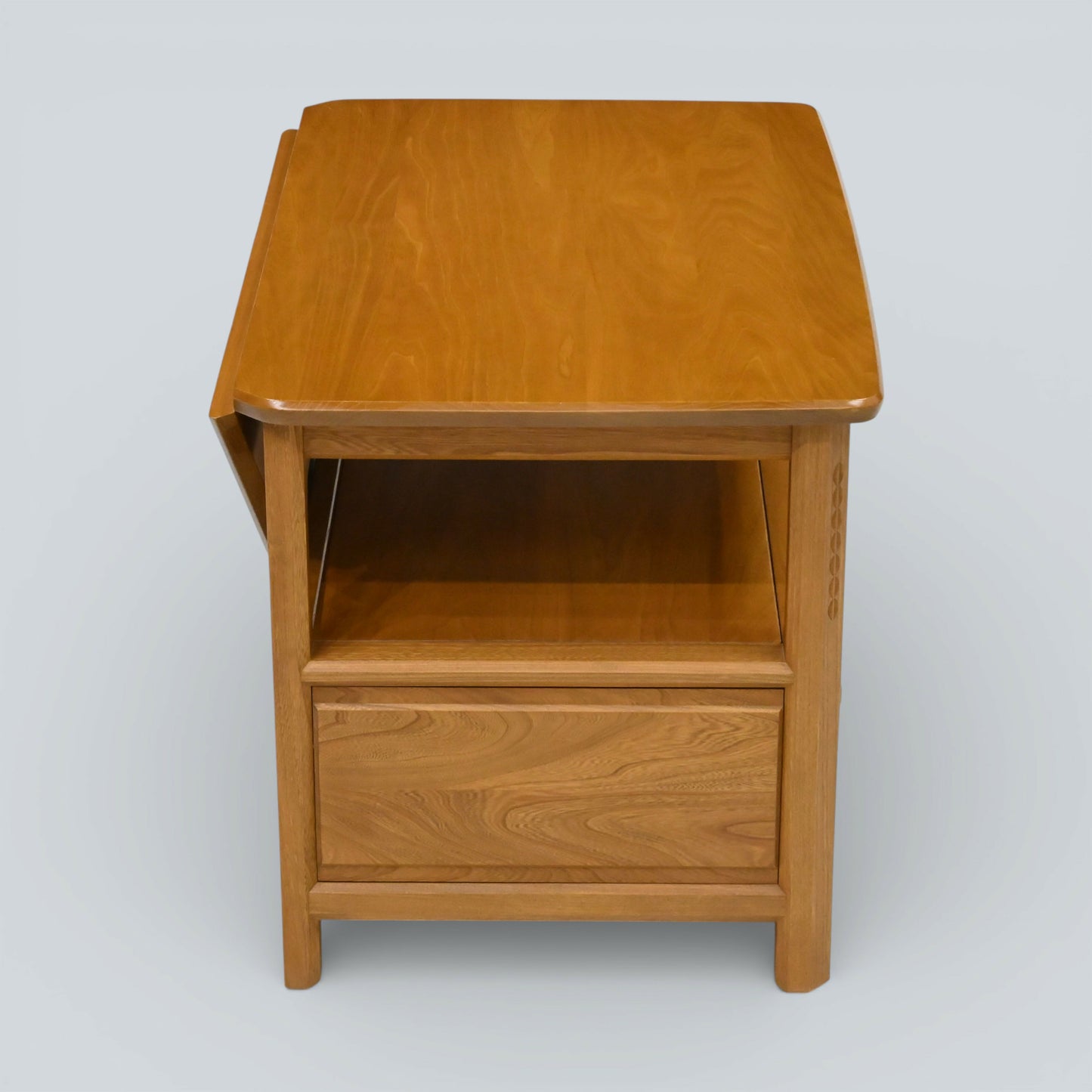 Ercol Corner TV Stand Video Cabinet Corner Flap Light Finish FREE UK Delivery*