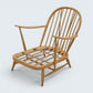 Ercol Windsor Easy Chair Model 203 1970s Blue Label Light Finish FREE Delivery*