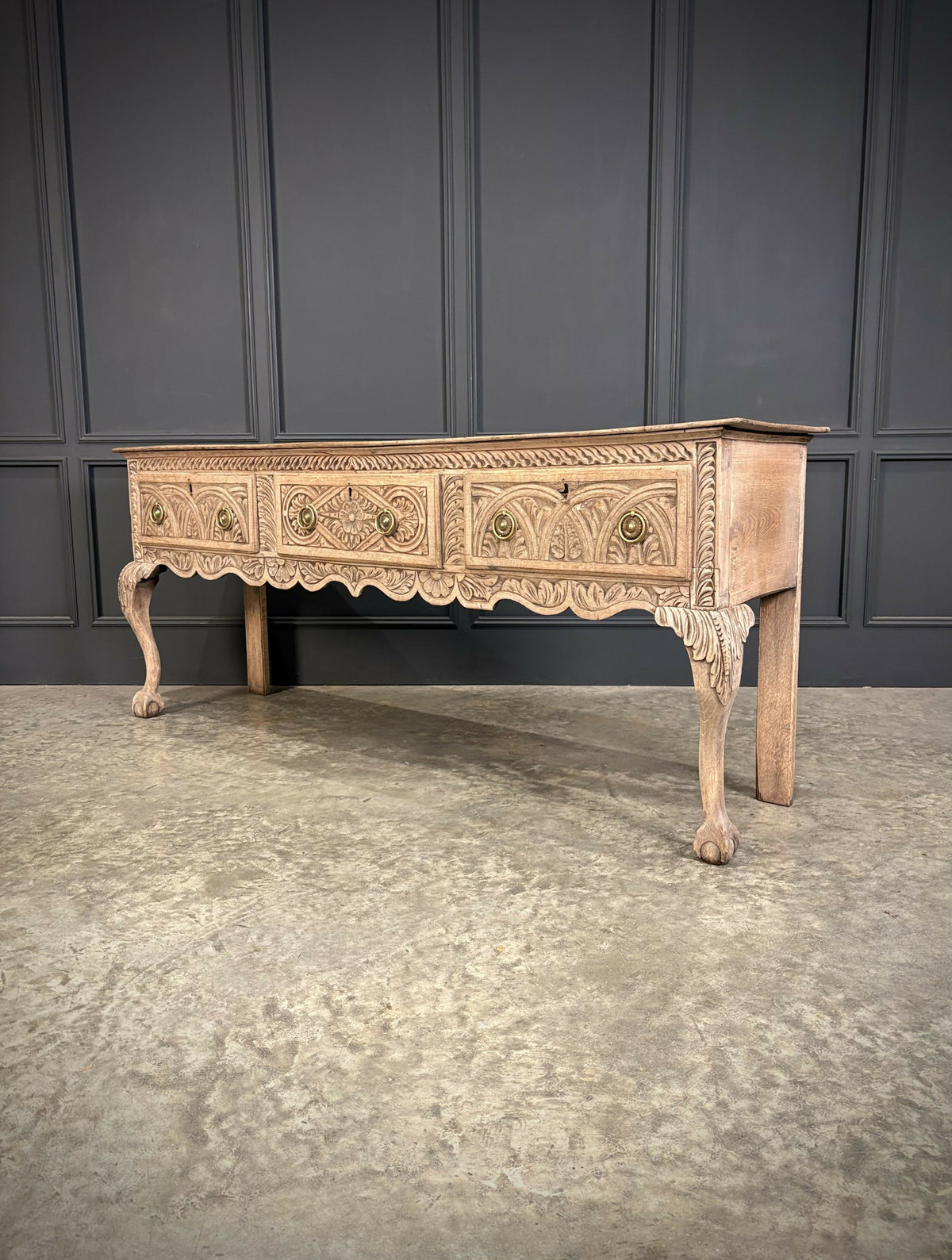 18th Century Carved Oak Dresser