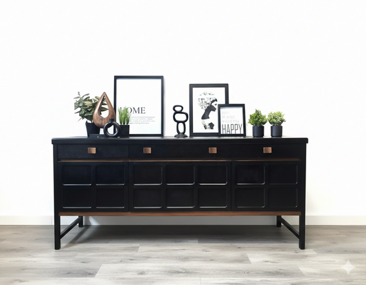 Black Nathan sideboard, cocktail cabinet-MADE TO ORDER
