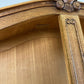 Bookcase Vintage French Louis XIV Style Oak Glazed Display Cabinet LOT 6490