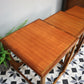 G Plan Nest of Three Tables Astro Design with Teak Tops and Teak Afromosia Legs.