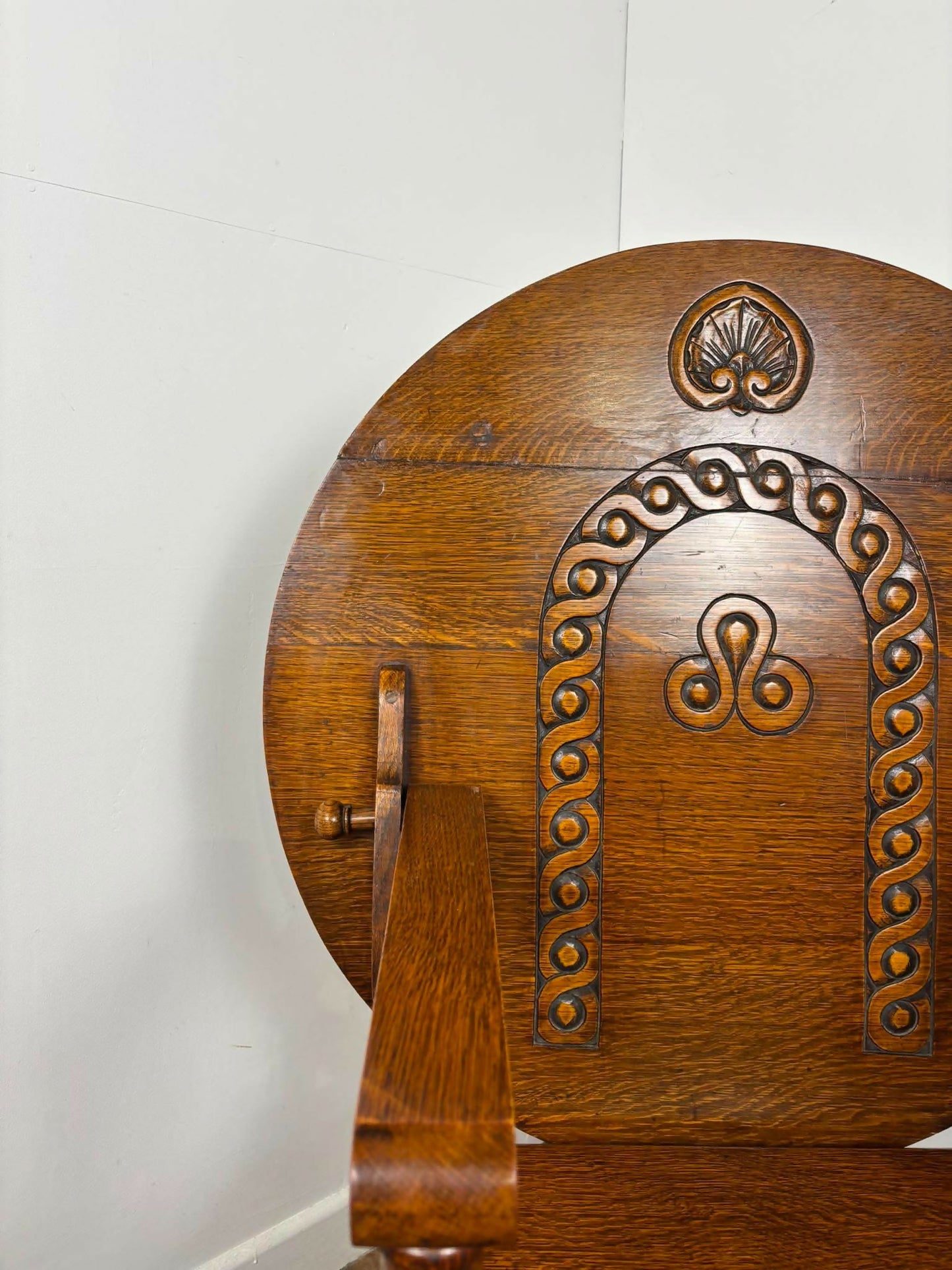 Arts & Crafts Oak Monks Chair/Metamorphic Table