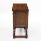 Old Charm Pedestal Cabinet Cupboard Linenfold Doors Tudor Brown FREE DELIVERY*. SBR9485/2308D