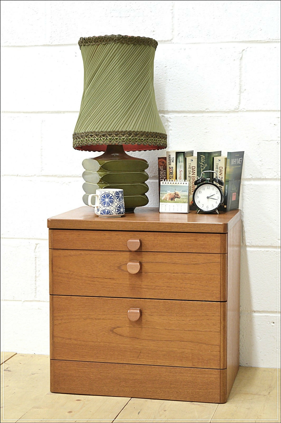 vintage bedside cabinet Stag teak mid century danish design DELIVERY