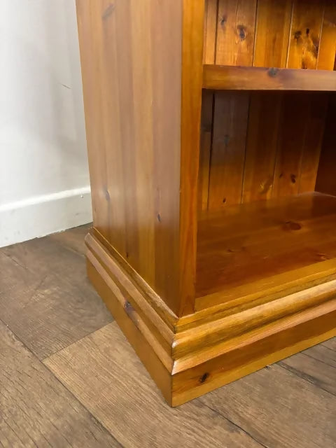 Contemporary Pine Bookcase With Drawer