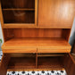 Retro McIntosh Wall Unit Tall Display Cabinet Drinks Cabinet in Teak Mid Century Retro