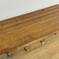 Coat Rack Vintage French Oak 7 Brass Hooks Wall Shelf Coat Hanger LOT 6553