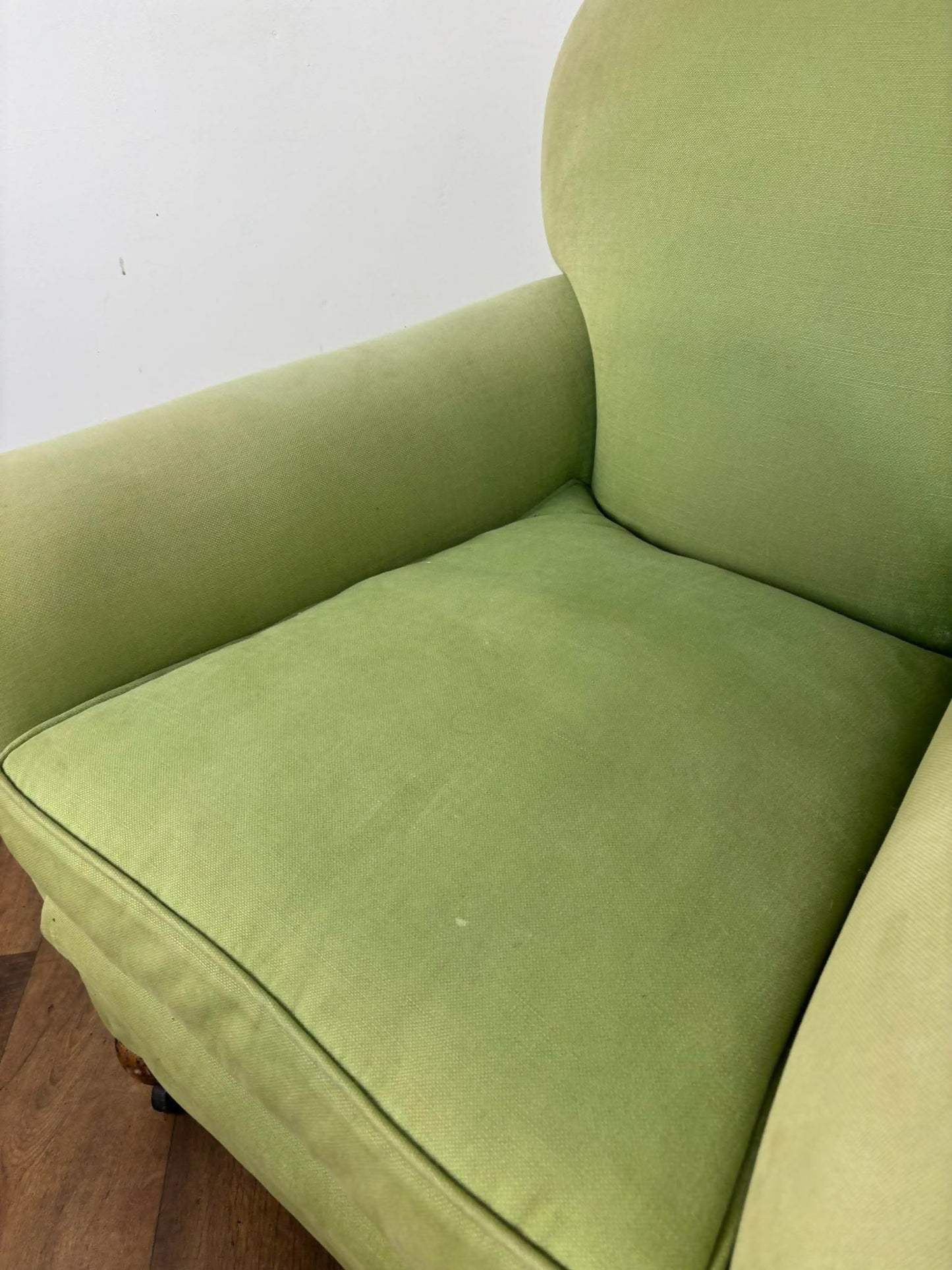 Edwardian Green Upholstered Club Chair