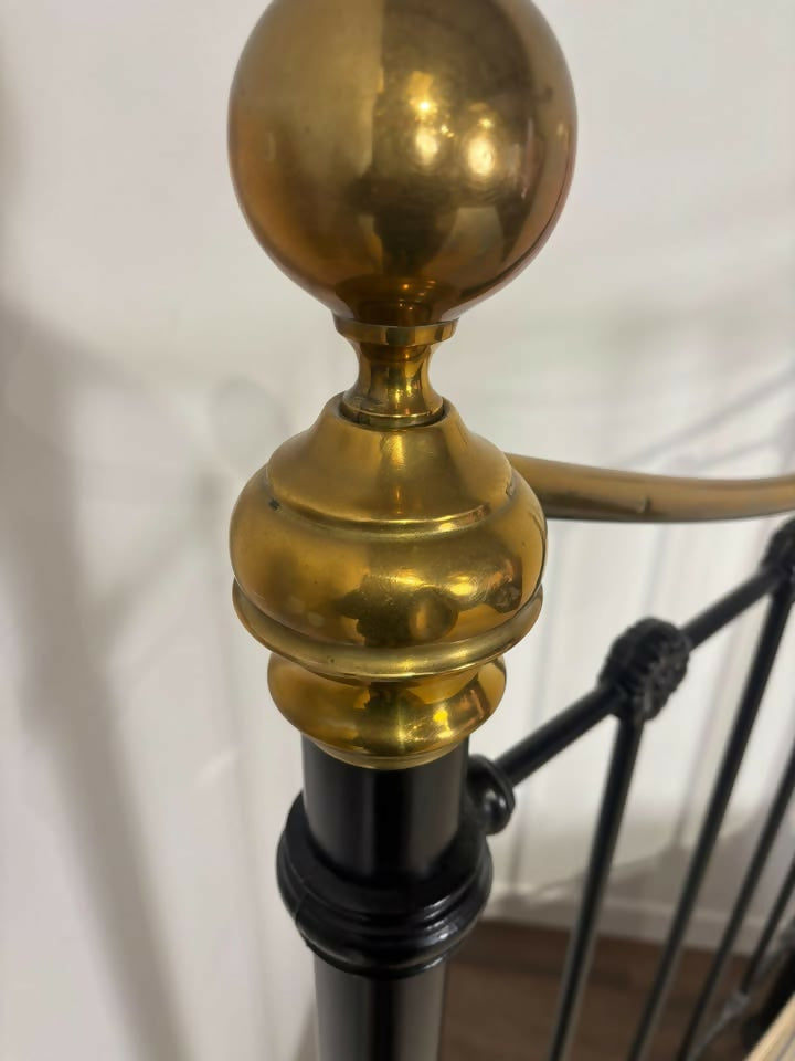 Reproduction Victorian Style Brass & iron Single Bed