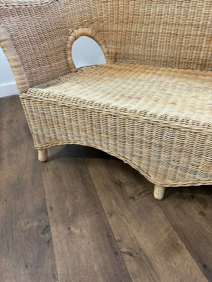 Cane Two Seater Conservatory Settee