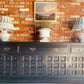 Large Vintage Sideboard/White Distressed Sideboard/Large Vintage Sideboard/Coastal Sideboard/Painted Toledo Sideboard