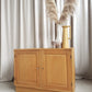 Vintage Mid Century Danish Oak Compact Sideboard Media Cabinet Scahdi Retro R516