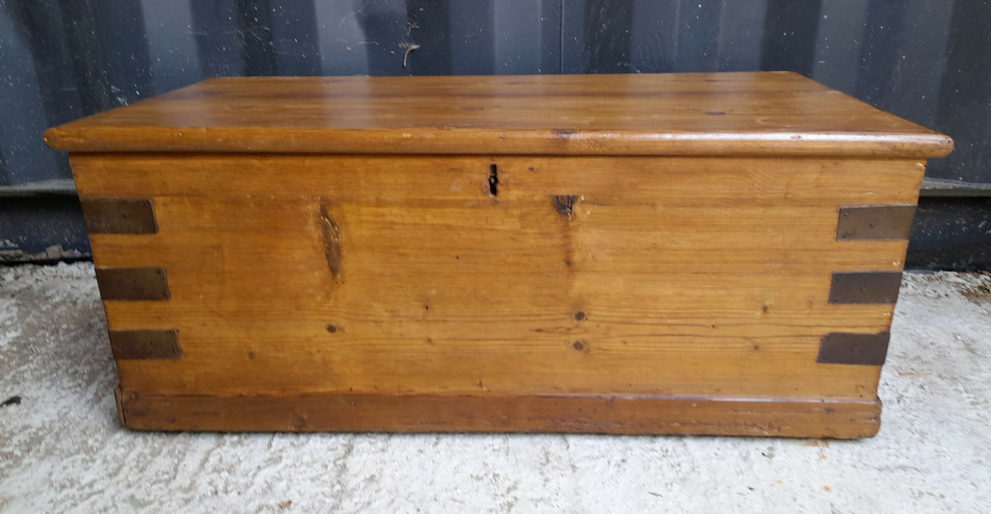Victorian Pine Blanket Box