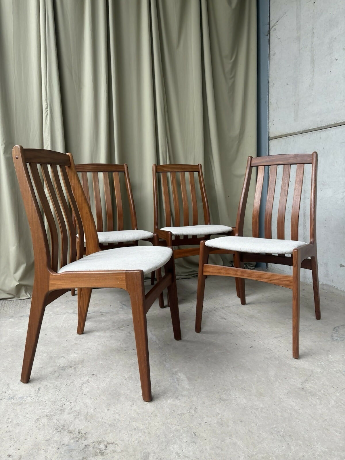 Vintage Mid Century 4 Schonning & Elgaard Danish Dining Chairs Retro Scandi R1005