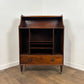 Edwardian Mahogany Open Music Cabinet / Bookcase