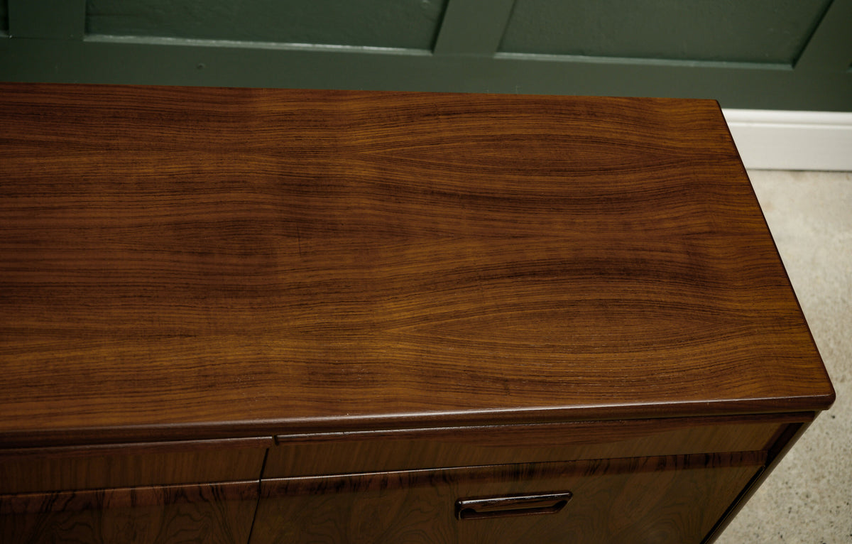 Mid Century Long John Sideboard with Drinks Cupboard