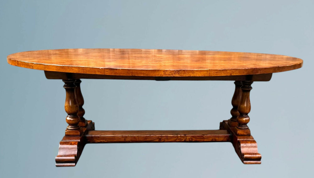 Large Oak Dining Table - Seats 8 - 10