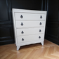 Vintage mid century chest of drawers, Lebus neutral taupe drawers
