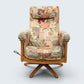 Ercol Reclining Armchair Swivels/Recliner Light Finish Frame FREE UK Delivery*