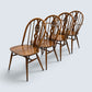 4 Ercol Windsor Fleur-De-Lyes Dining Chairs Golden Dawn Finish FREE UK Delivery*