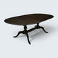 Ercol Extending Dining Table Twin Pedestal Dark Finish Seats 8 FREE UK Delivery*