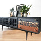 Mid century modern navy blue sideboard