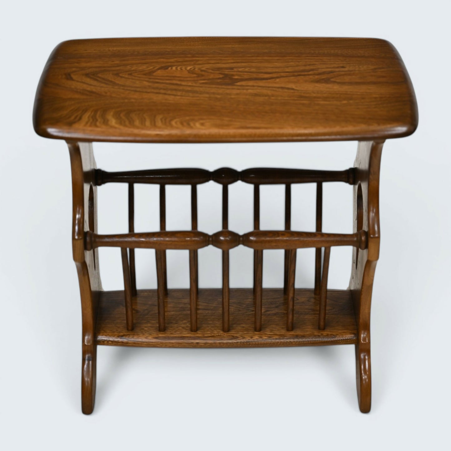 Ercol Side Table with Magazine Holder Vintage Retro Golden Dawn FREE UK Delivery