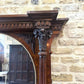A Good Large Victorian Carved and Figured Walnut Overmantel Mirror