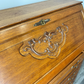 Secretaire Writing Desk Vintage French Oak Bureau Carved Cabinet LOT 3755