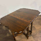 Vintage Oak Gateleg Table with Pie Crust Edge