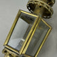 Pair of Wall Lights Antique French Style Lantern Sconces Glass LOT 6478