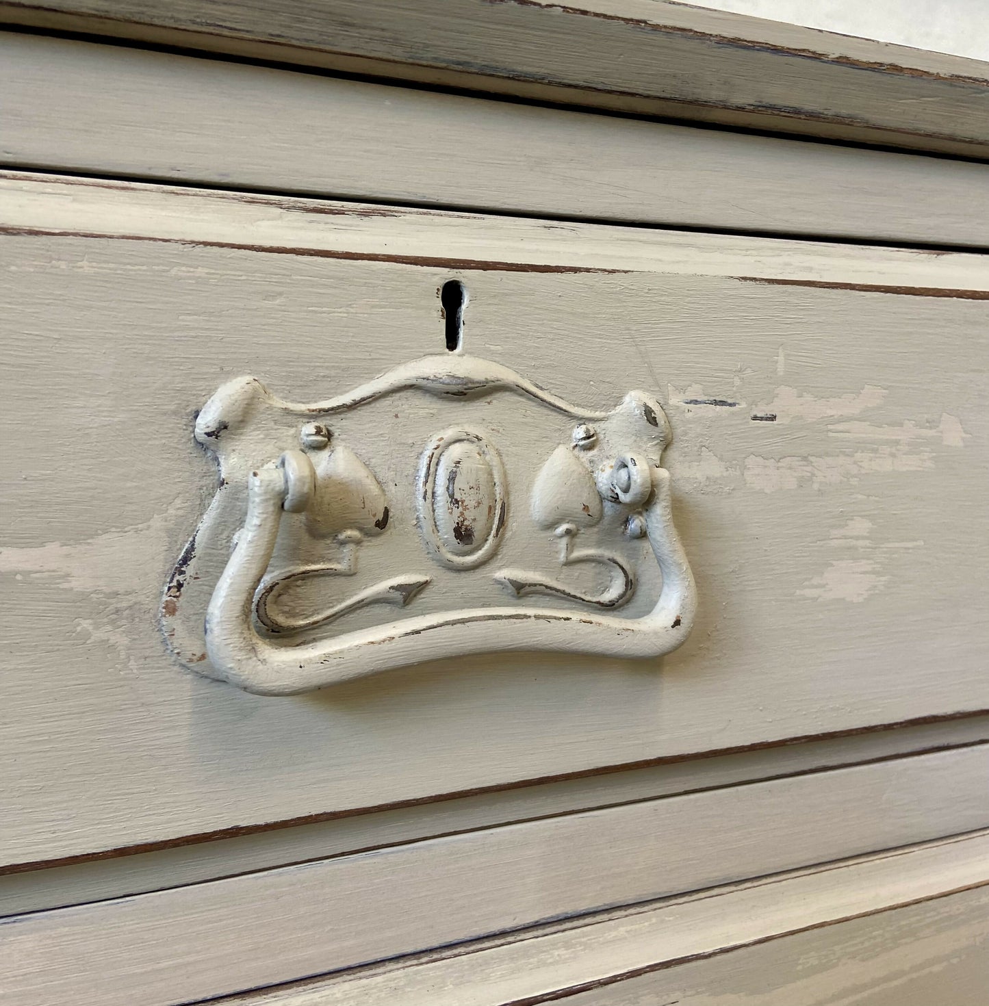 Chest of Drawers Beige Edwardian