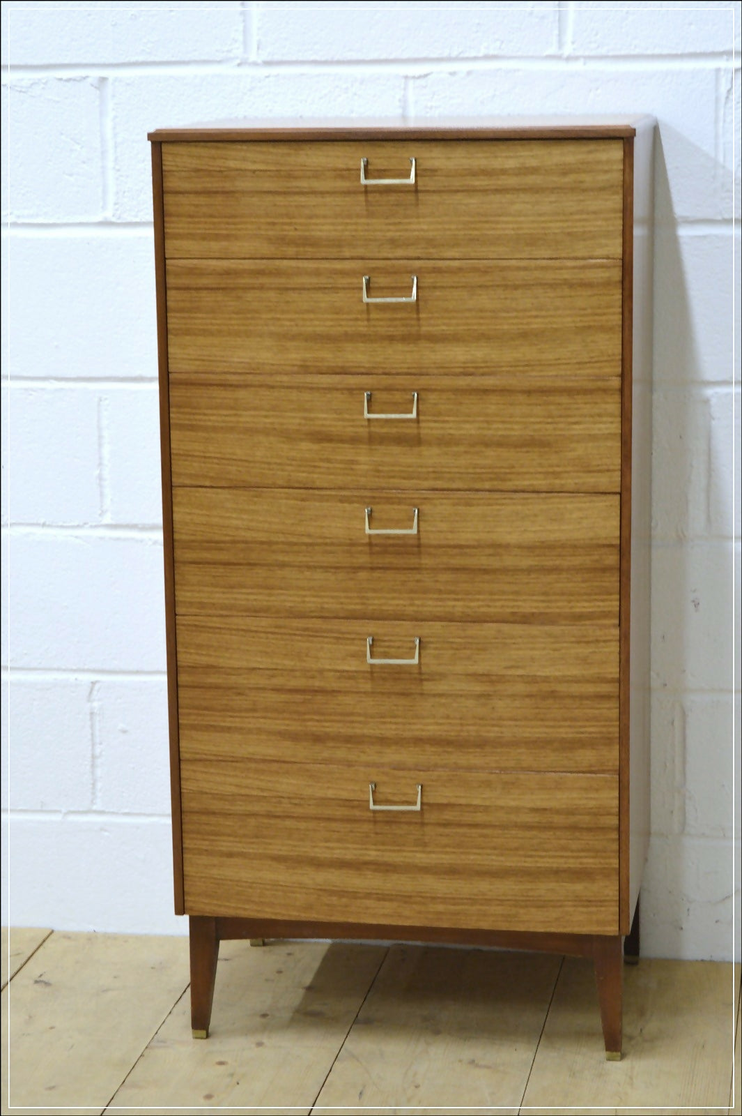 Mid century chest of drawers teak vintage Lebus danish design tallboy DELIVERY