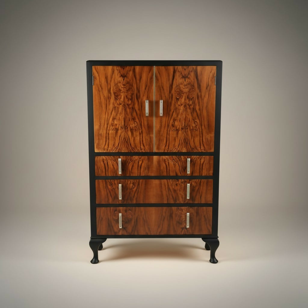 Vintage Art Deco Tallboy Cabinet