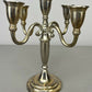 Pair of Candelabras Vintage French Style Metal Five Arm Candle Holders LOT 6486