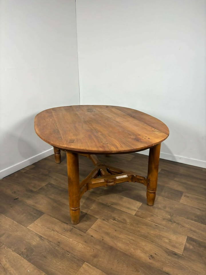 Custom Made Oval Elm Dining Table