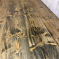 Modern Solid Wood Dining Table Industrial Trapezium Legs Seats 6 Warehouse Loft